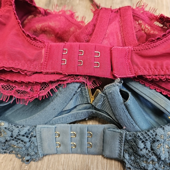 Aerie Unbranded Bra Bundle 4 Piece Balconette Bralette Women's 34B Lace - Picture 3 of 10